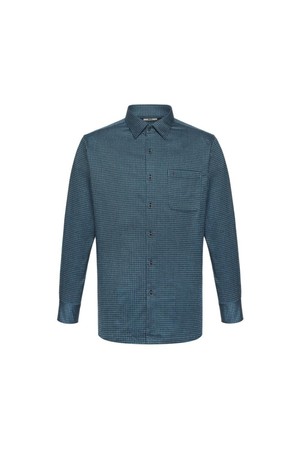 기모 폴리혼방 이지케어 마이크로체크 셔츠