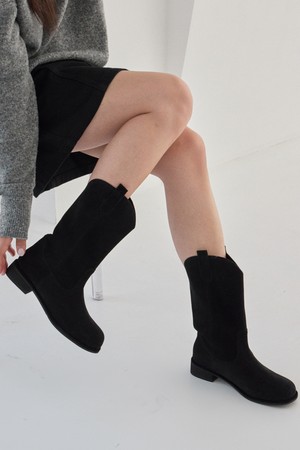 포멜 레오니 하프부츠 BLACK 3cm