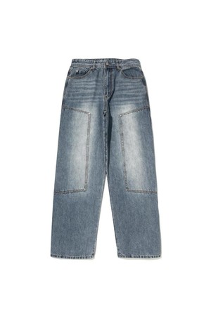 DENIM DOUBLE KNEE - BLUE