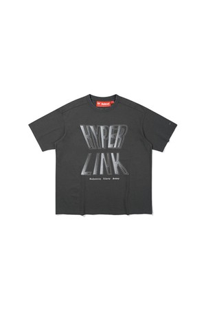 HYPER LINK GRAPHIC T-SHIRTS - CHARCOAL GREY