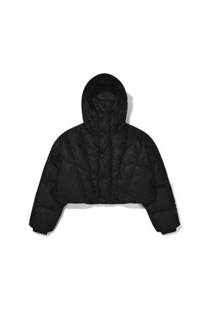 CROPPED DOWN JACKET - BLACK