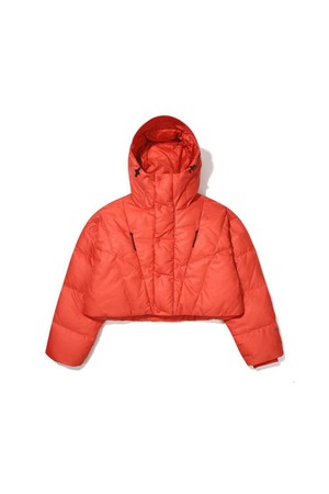 CROPPED DOWN JACKET - ORANGE