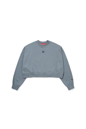 WMS HYPER LINK CROP SWEATSHIRTS - BLUE