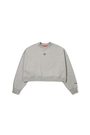 WMS HYPER LINK CROP SWEATSHIRTS - GREY