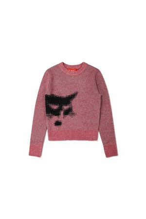 WMS BOBCAT JAQUARD CREWNECK PULLOVER - PINK