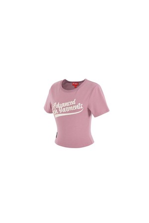 Womens Advanced Tech Garments Vintage artwork Crop T-shirt - Pink