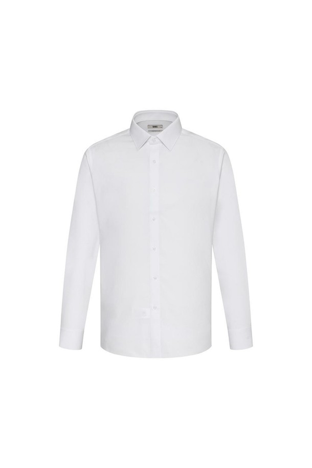 **폴리혼방 이지케어 스트레치 드레스셔츠 컴포트슬림핏**은 남성용 드레스셔츠로, 일상 및 비즈니스에 적합합니다. 화이트 컬러의 무지 디자인이며, 사계절 착용 가능한 얇은 두께의 긴소매 셔츠입니다. 폴리에스테르와 스판덱스 혼방 소재로 제작되어 부드러운 촉감과 뛰어난 스트레치 기능을 제공합니다. 이지케어 기능을 갖춰 관리가 용이하며, 컴포트슬림핏으로 편안한 착용감을 선사합니다. 오피스룩, 비즈니스 캐주얼, 출근룩 등 클래식하고 미니멀한 스타일 연출에 활용하기 좋습니다.
