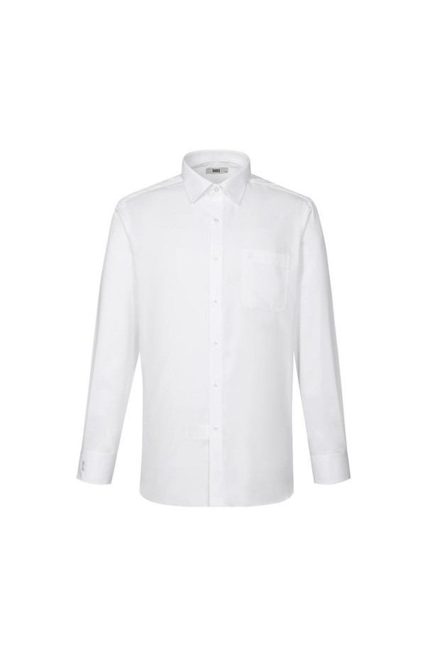 **폴리혼방 이지케어 솔리드 드레스셔츠 레귤러핏**은 남성용 드레스셔츠입니다. 화이트 컬러의 솔리드 디자인으로, 베이직하고 클래식한 스타일을 연출합니다. 폴리에스테르 혼방 소재로 제작되어 관리가 용이하며, 사계절 착용 가능합니다. 레귤러핏에 긴소매, 차이나칼라 디자인으로, 비즈니스 캐주얼, 출근룩, 오피스룩 등 다양한 TPO에 적합합니다. 이지케어 기능으로 편안하게 착용할 수 있으며 미니멀한 디자인이 특징입니다.
