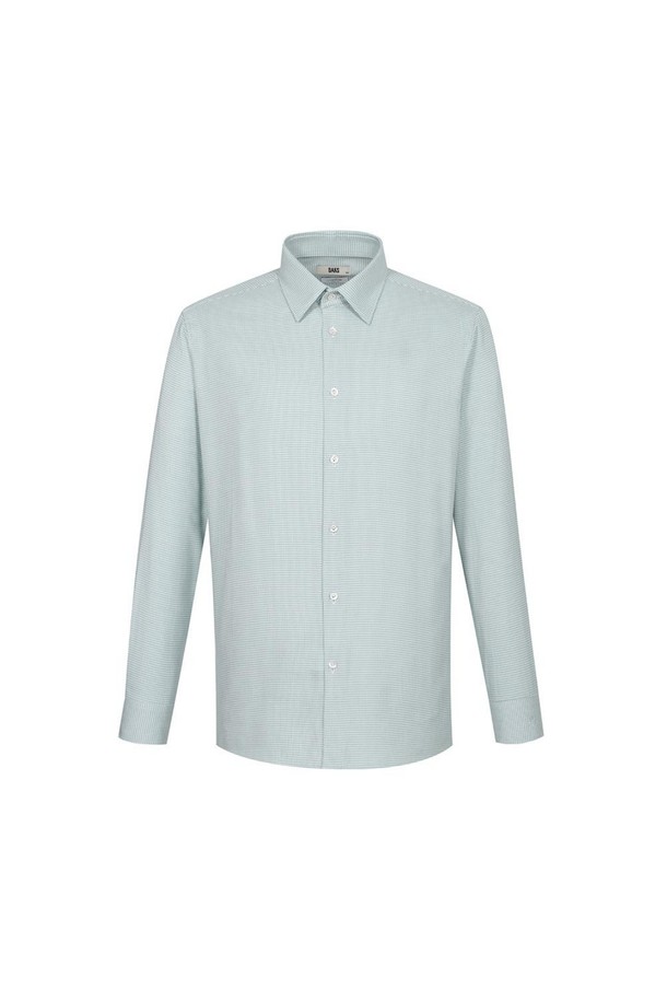 민트 컬러의 기모 면혼방 하운드투스 체크 셔츠 레귤러핏입니다. 가을, 겨울 시즌에 어울리는 두꺼운 두께감으로 포근하게 착용 가능하며, 부드러운 촉감과 기모 안감으로 보온성을 높였습니다. 차이나칼라 디자인과 긴 소매 기장으로 클래식, 미니멀, 캐주얼 스타일을 모두 소화할 수 있습니다. 출근룩과 비즈니스 캐주얼에도 활용하기 좋은 아이템입니다. 레귤러핏으로 편안한 착용감을 선사합니다.
