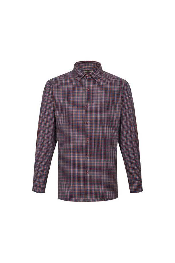 네이비와 레드의 스몰 체크 패턴이 돋보이는 기모 폴리혼방 셔츠입니다. 부드러운 촉감의 이지케어 소재로 제작되어 가을, 겨울철 일상에서 편안하게 착용하기 좋습니다. 레귤러핏과 카라넥 디자인으로 캐주얼하면서도 클래식한 분위기를 연출합니다. 출근룩 또는 비즈니스 캐주얼 스타일에도 활용하기 좋으며, 긴 소매 기장과 두꺼운 두께감으로 따뜻함을 더했습니다.
