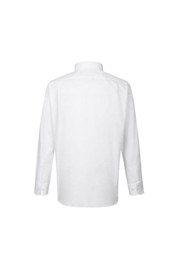 **폴리혼방 이지케어 솔리드 드레스셔츠 레귤러핏**은 남성용 드레스셔츠입니다. 화이트 컬러의 솔리드 디자인으로, 베이직하고 클래식한 스타일을 연출합니다. 폴리에스테르 혼방 소재로 제작되어 관리가 용이하며, 사계절 착용 가능합니다. 레귤러핏에 긴소매, 차이나칼라 디자인으로, 비즈니스 캐주얼, 출근룩, 오피스룩 등 다양한 TPO에 적합합니다. 이지케어 기능으로 편안하게 착용할 수 있으며 미니멀한 디자인이 특징입니다.
