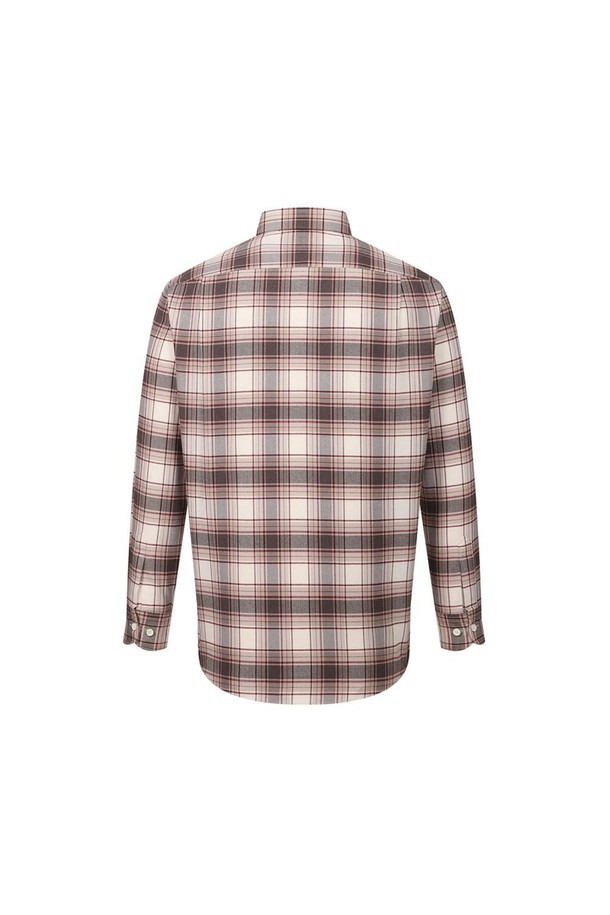 **기모 이지케어 미디움체크 셔츠 레귤러핏**은 부드러운 촉감과 보온성을 자랑하는 가을, 겨울용 셔츠입니다. 데일리룩, 출근룩, 비즈니스 캐주얼, 모임룩 등 다양한 TPO에 활용 가능하며, 클래식, 캐주얼, 미니멀 스타일을 연출하기 좋습니다. 멜란지 컬러의 체크 패턴에 세미와이드 카라, 긴소매 기장으로 디자인되었습니다. 폴리에스터, 레이온, 기모 소재로 제작되어 구김 방지 및 이지케어 기능도 갖췄습니다. 닥스 시그니처 자수와 카라 키퍼 내장, 라운드 밑단으로 디테일을 더했으며, 손세탁이 가능합니다.
