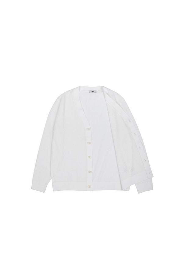 DAKS SHIRTS - 가디건 - [닥스셔츠] 스카시 부클 가디건 화이트 (DLS1SWCD102A1)