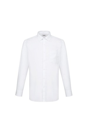 폴리혼방 도비조직 솔리드패턴 셔츠