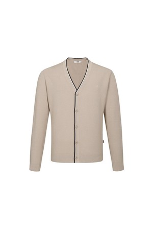 티핑 배색 가디건