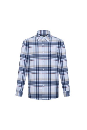 시어서커 노케어 미디움체크 셔츠