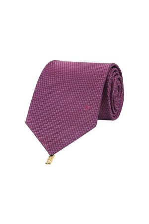 실크 100 솔리드 넥타이 핑크