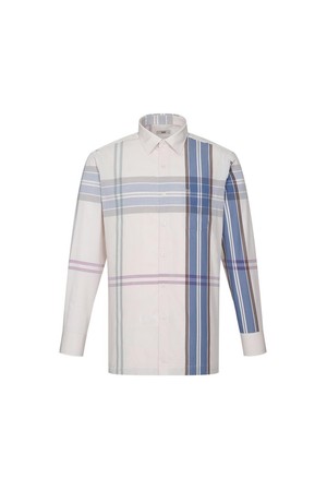 면혼방 슈퍼빅체크 캐주얼 셔츠