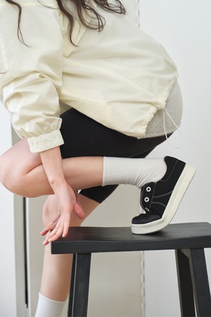 카멜 브리즈 슬립온 스니커즈 Black 3cm