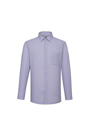 린넨혼방 마이크로체크캐주얼 셔츠