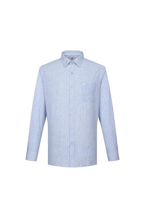 린넨혼방 노케어 스트라이프 셔츠