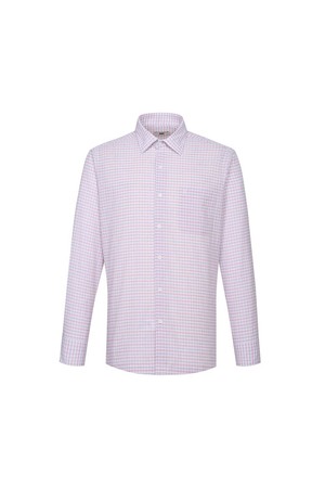 린넨 린넨 마이크로체크 셔츠