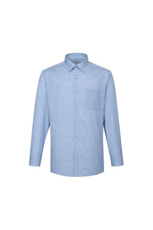 린넨혼방 마이크로패턴 캐주얼 셔츠