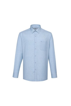 린넨혼방 마이크로 패턴 셔츠