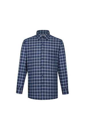 코튼100 스몰체크 캐주얼 셔츠