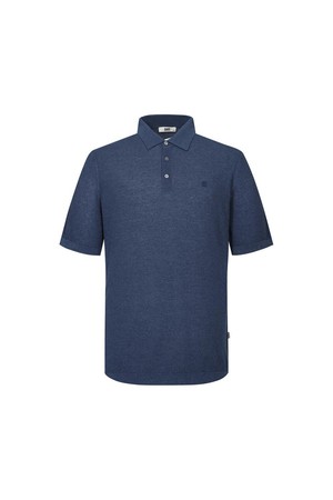 면혼방 반팔 카라니트