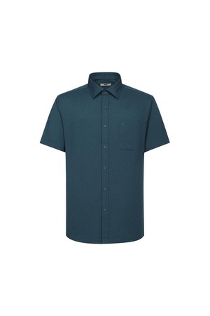 린넨혼방 솔리드패턴 반팔셔츠