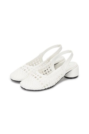 포멜 크라프트 슬링백 02 White 3.5cm