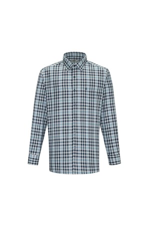 코튼100 스몰체크 캐주얼 셔츠