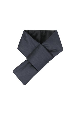 울 패딩 머플러 네이비