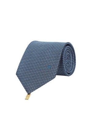 실크혼방 올오버 넥타이 민트