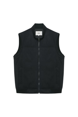 스웨이드 패딩 베스트 차콜그레이