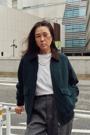 블루종 점퍼 그린