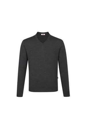 울100 워셔블 브이넥 풀오버 니트