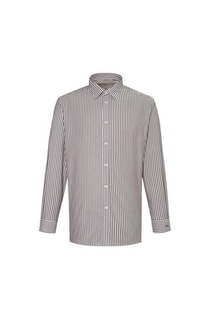 면혼방 스트라이프 드레스셔츠 레귤러핏