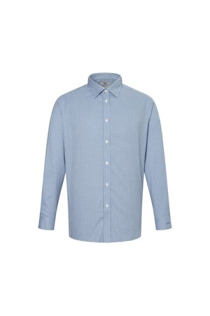 면혼방 깅엄체크 패턴 드레스셔츠 컴포트슬림핏