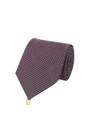 실크혼방 솔리드 패턴 넥타이