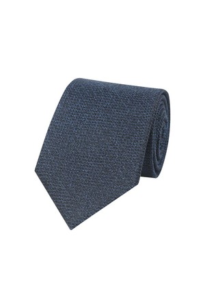 실크혼방 솔리드 자카드 슬림 넥타이
