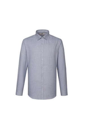 면혼방 마이크로체크 드레스셔츠 슬림핏