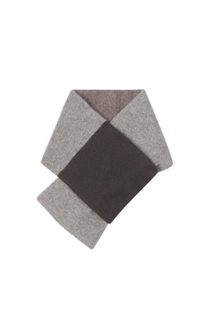 캐시미어 쁘띠 롱터널홀 3색솔리드 머플러 브라운