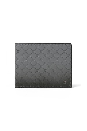 알렉스 소프트 엠보 반지갑 그레이