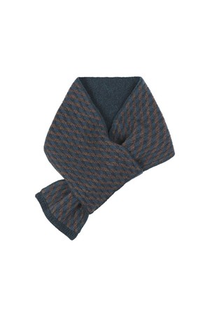 캐시미어 100 쁘띠 터널홀 입체조직 머플러 민트