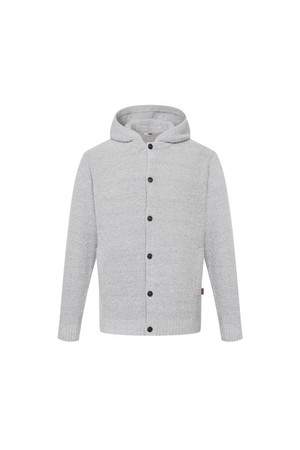 울혼방 부클 후드 가디건