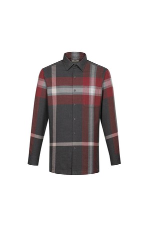 기모 폴리혼방 이지케어 슈퍼빅체크 셔츠 레귤러핏