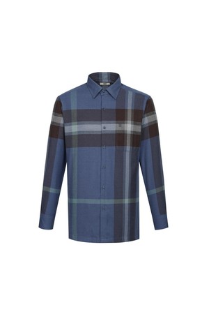 기모 폴리혼방 이지케어 슈퍼빅체크 셔츠 레귤러핏