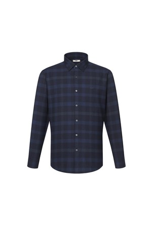 기모 폴리혼방 미듐체크 캐주얼 셔츠 레귤러핏